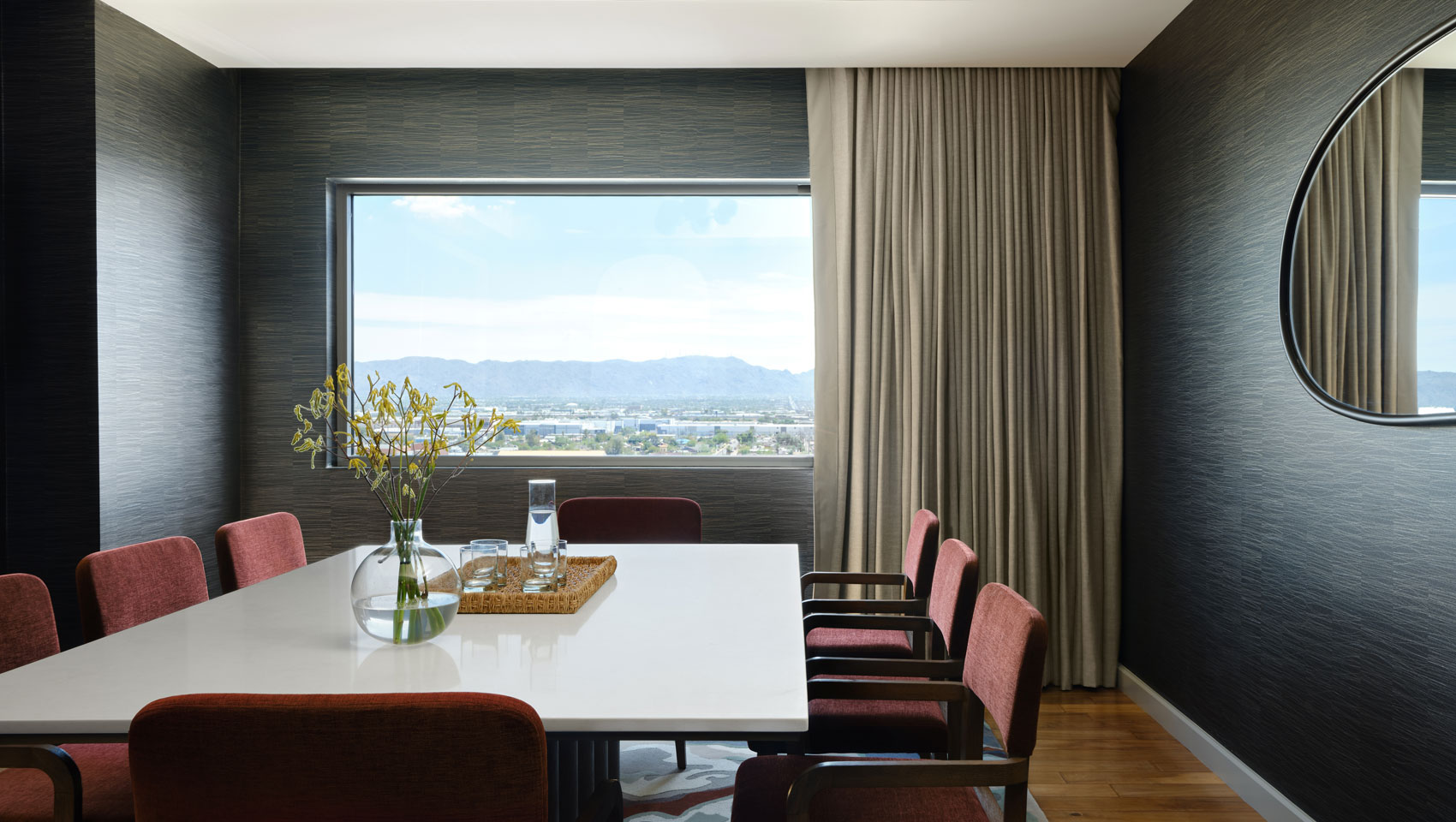Hotel Palomar Phoenix Presidential Suite Dining Room