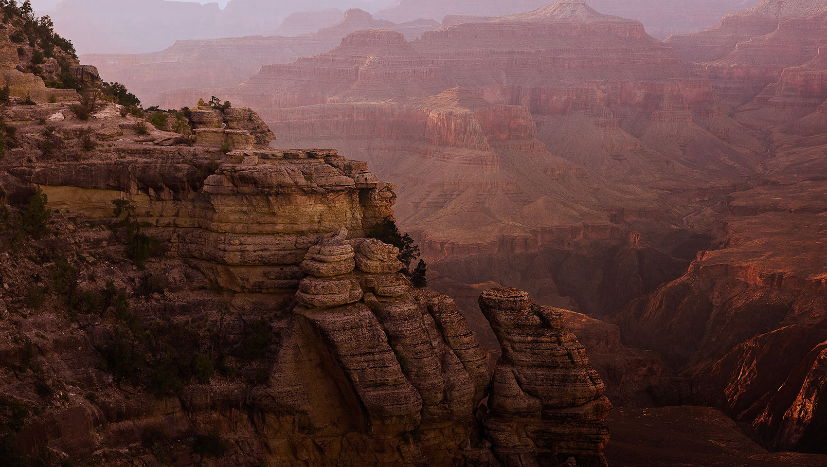 grand canyon in the afternoon