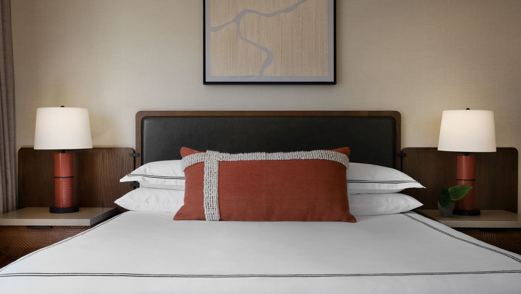 Hotel Palomar Phoenix Presidential Suite King Bed and Side Tables