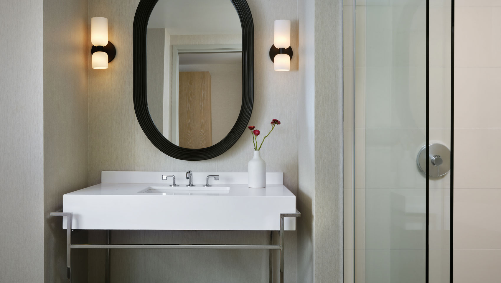 Hotel Palomar Phoenix Presidential Suite Sink and Mirror