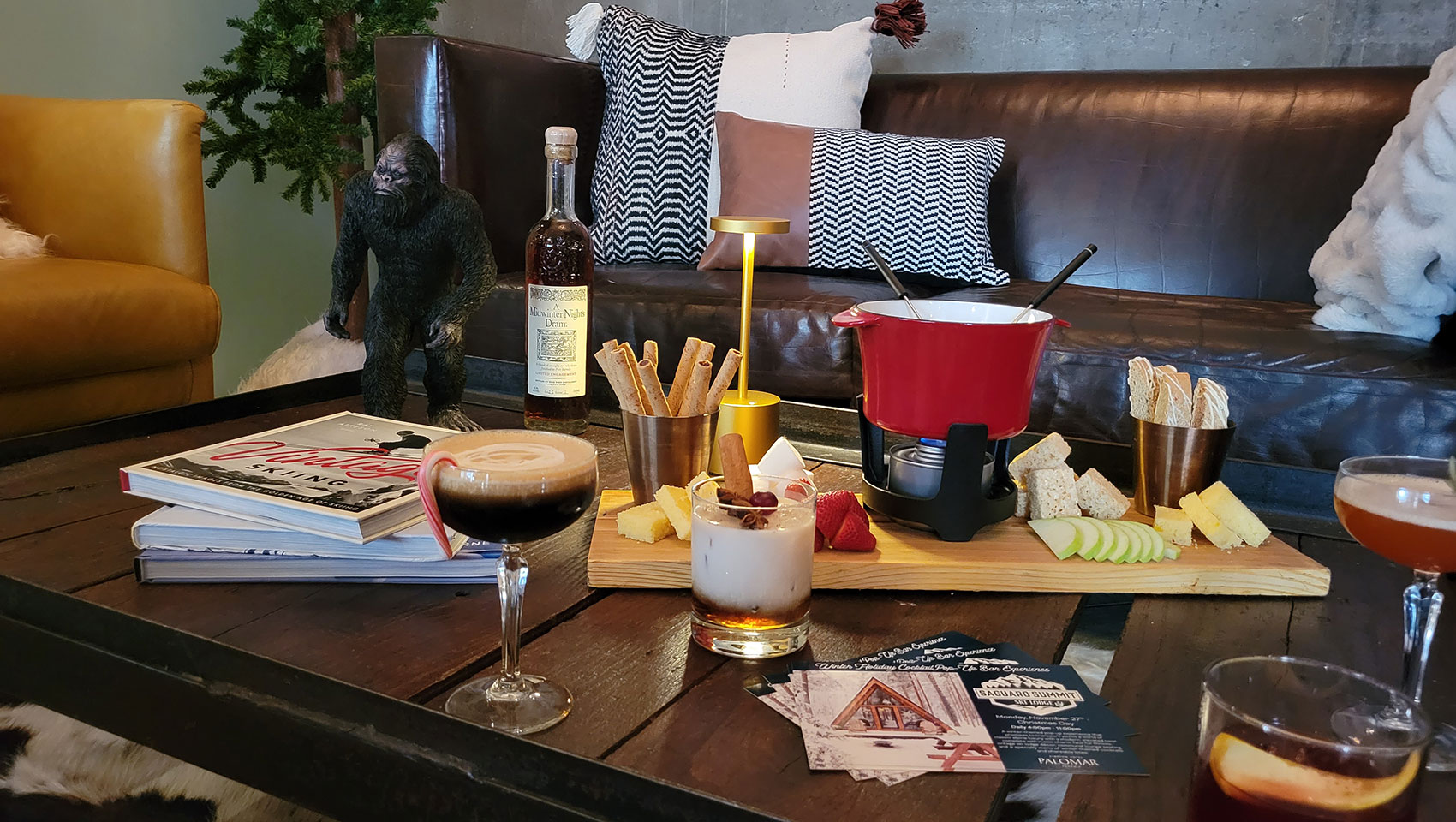 variety of dishes at Saguaro Ski Summit
