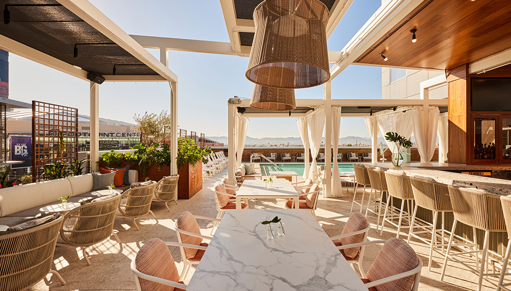 Eden Rooftop Bar seating at Kimpton Hotel Palomar Phoenix