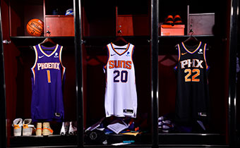 phoenix suns jerseys locker room