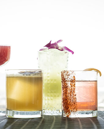 Cocktails at Eden Rooftop Bar