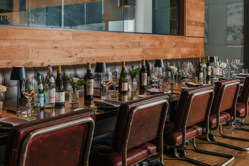 Private dining room with holiday place settings at Kimpton Hotel Palomar Phoenix