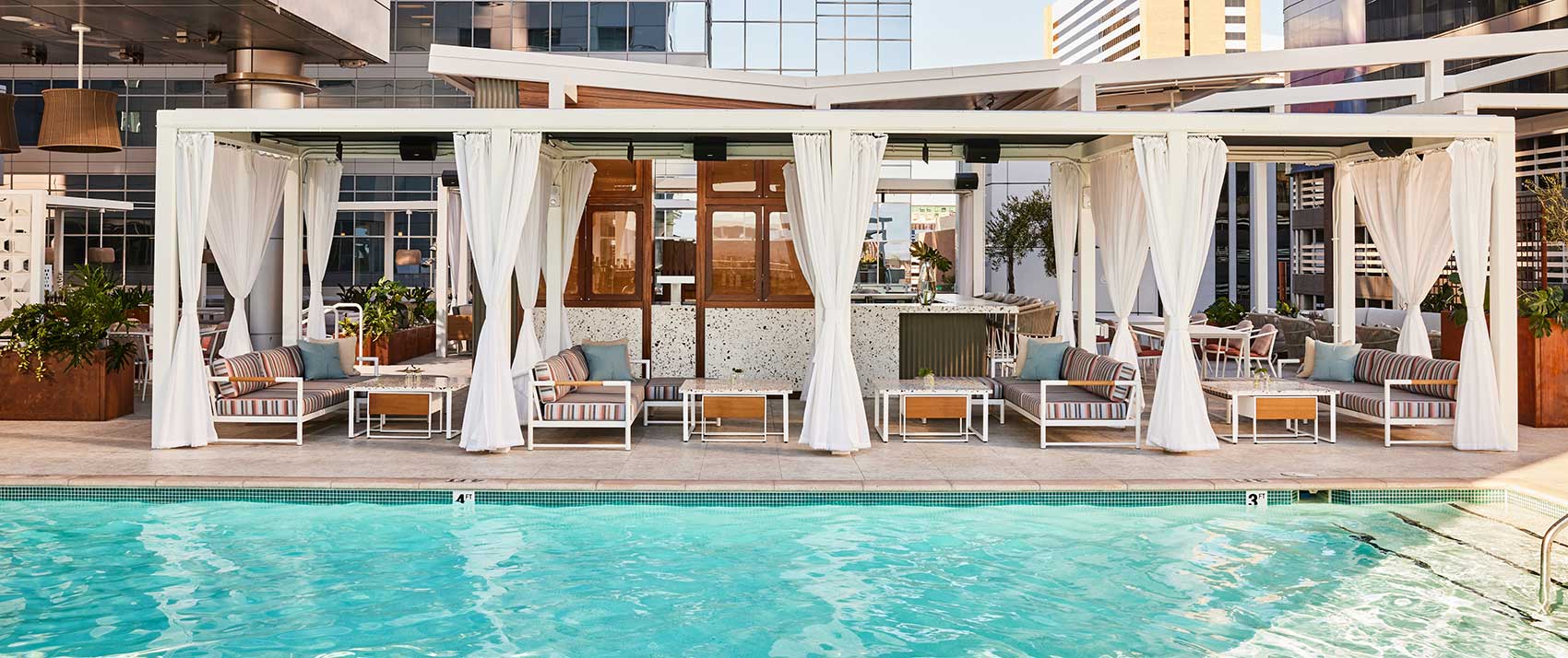 Rooftop Cabanas + Pool