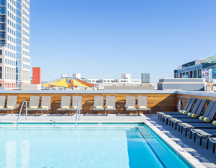 Kimpton Hotel Palomar Phoenix Rooftop Pool prior to renovation